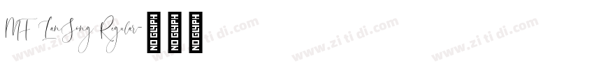 MF LanSong Regular字体转换